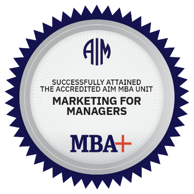 Marketing for Managers
